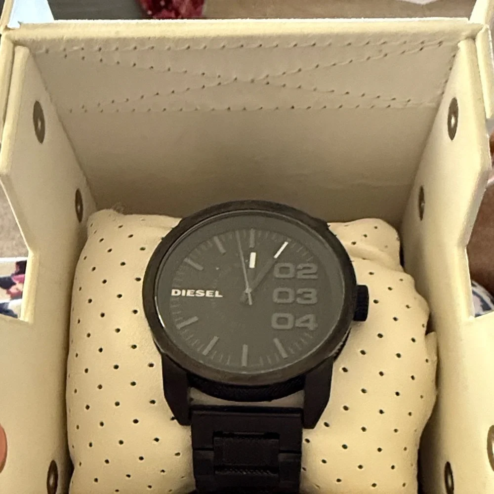 Diesel Black and Silver Men's Watch